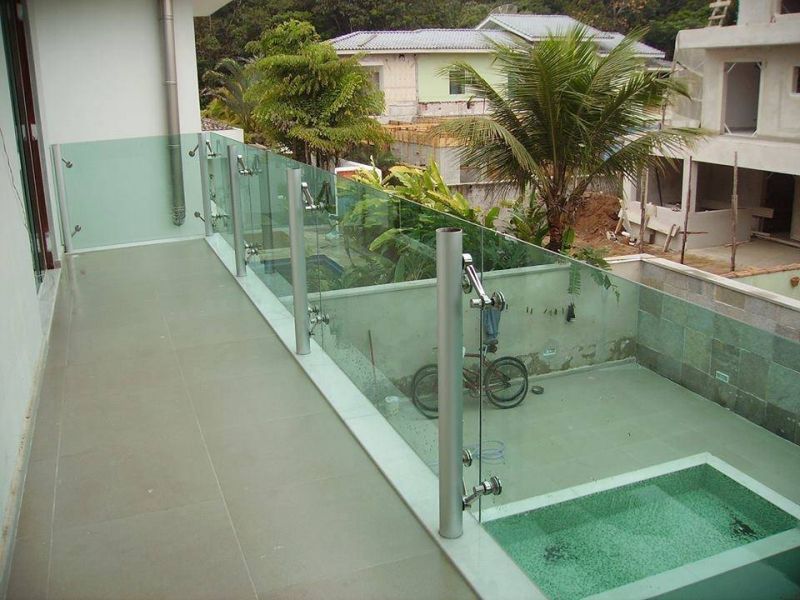 Guarda-corpo de Vidro Bronze na Vila Matilde - Guarda-corpo de Vidro para Piscina